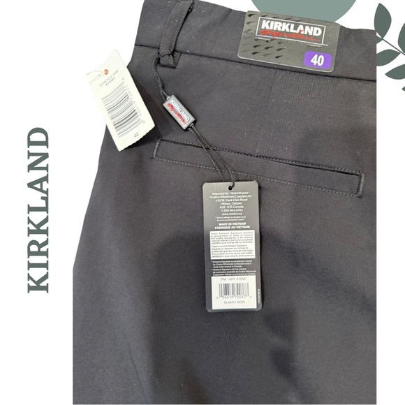 🛍️3/$40 Kirkland Men’s Black Flat Front Shorts | Casual Everyday Style Size 40 - Picture 5 of 6